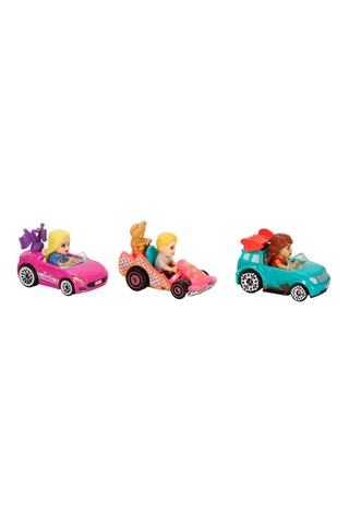 Hot Wheels Racerverse Barbie 3 Lü Araba Seti Jdg45