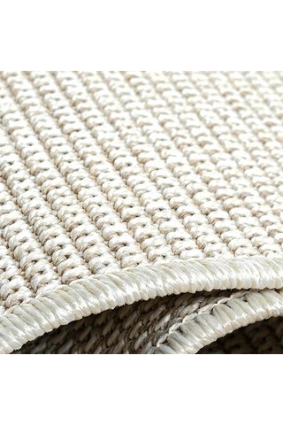 Krem Beyaz Kalın Dokuma Modern Halı - L664krbo Krem - Beyaz