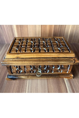 Anneler Günü Hediyesi Ceviz Ağacından Özel Takı Sandığı Işıklı Kalpli Ve Kişiye Özel İsimli