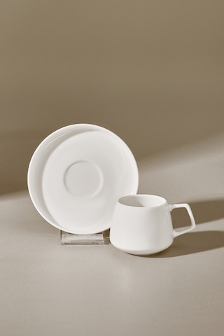 Karaca Streamline Saturn 6 Kişilik Kahve Fincan Takımı 100 Ml Beyaz