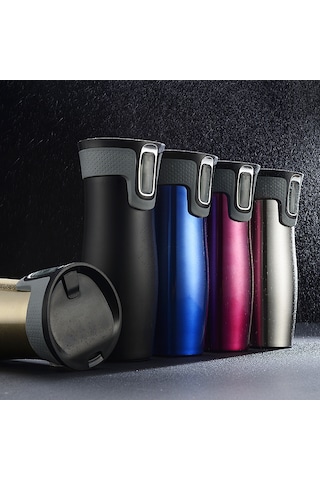 Paslanmaz Çelik Taşınabilir Araba Bardağı-şampanya Altın Rengi