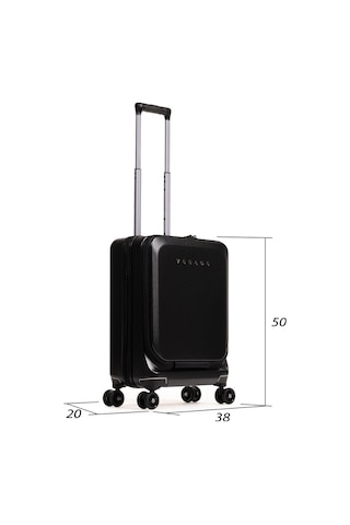 15,6 İnç Laptop Bölmeli Polipropilen Tsa Sifreli 55cm Körüklü Kabin Boy Siyah Çok Renkli