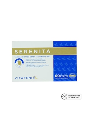 Vitafenix Serenita Valerian Ekstresi 60 Kapsül
