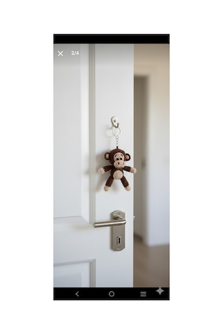 Bdphome Amigurumi Maymun Anahtarlık Kahverengi