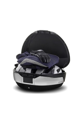 Shad Sh48 Motosiklet Arka Çanta Titanium Topcase 48 Litre D0b48400 Siyah