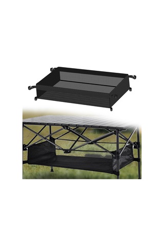 Homyl Masa Saklama Çantası Altında Bahçe Barbekü 67cmx40cmx15cm Siyah Çok Renkli