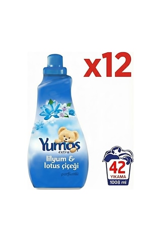 Extra Lilyum Ve Lotus Çiçeği Konsantre Çamaşır Yumuşatıcısı 1008 Ml 42 Yıkama X12 Adet 1 Koli Diğer