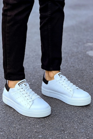 Ch983 - Cbt Tennis Erkek Ayakkabı Beyaz/sıyah Çok Renkli