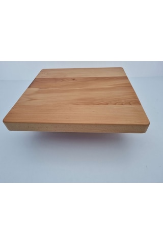 Bintaşmobilya Kayın Kütük Cafe Masa Üstü Tablası 60X60.Cm