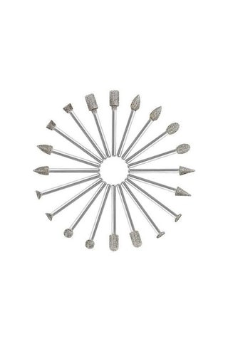 Pazly Ve Uçlu Taş Seti Şaftlı Metal İşleme Geeroyoo Elmas Döner Alet 3mm 20 Adet - Mz