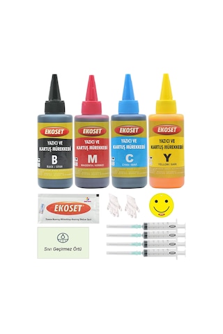 Ekoset HP 364 HP 920 HP 655 Uyumlu 4X100 ML Mürekkep