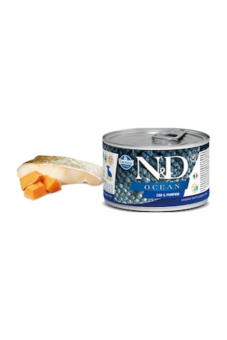 N&D Ocean Tahılsız Morina Balıklı ve Bal Kabaklı Konserve Yavru Köpek Maması 140 G