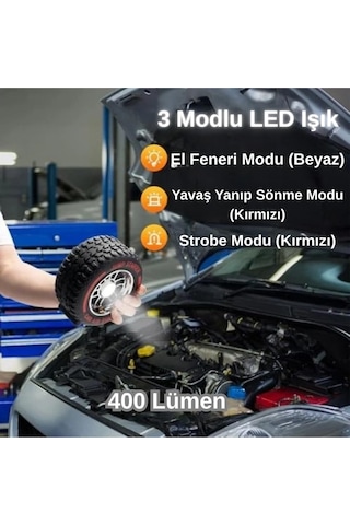 Süper Güçlü 4000a 4'ü 1 Arada Jump Starter 25000 Mah