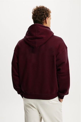 Madmext Bordo Kapüşonlu Kanguru Cep Erkek Sweatshirt E7169 Bordo