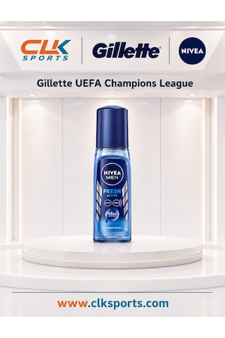 Gillette Uefa Champions League Special Edition Fusion5 Erkek Tıraş Makinesi+ 4 Yedek Bıçak+ Tıraş Jeli + Deodorant
