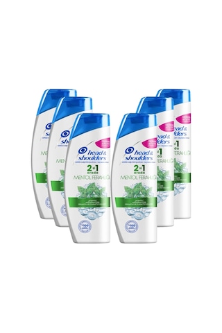 Head & Shoulders 2 in 1 Mentol Ferahlığı Şampuan 6 x 400 ML