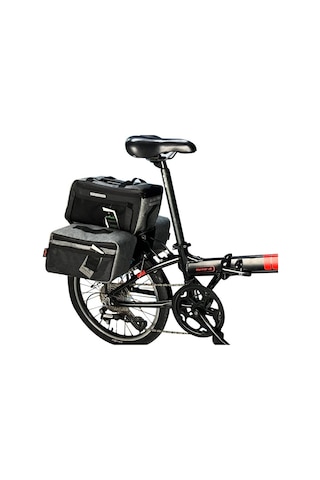 Procycle Katlanır Bisiklet Termal Çanta Heybe Seti 3lü Gri