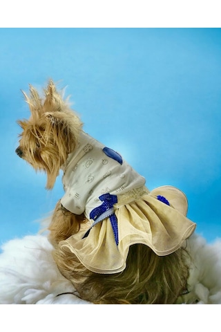 Kemique Navy Creamy Tütülü Köpek Elbisesi