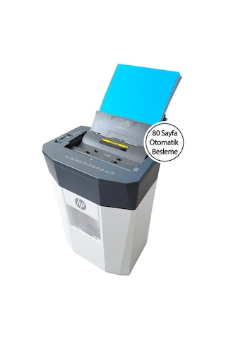 Hp Oneshred Auto 80cc Otomatik Beslemeli Evrak İmha Makinesi-çapraz Kesim-4,3x12mm-15lt