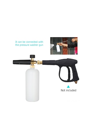Geekyou Yüksek Basınçlı Çamaşır Makinesi Uyumlu Köpük Sprayer, 1/4" Hızlı Bağlantı, Ayarı Kolay, Araba/ev Temizliği İçin 1l Kapasite