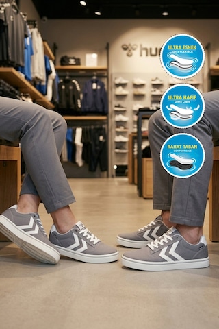 Hummel Antrasit Bağcıklı Hafif Esnek Unisex Spor Ayakkabı 900873 Hml Wivo Iı