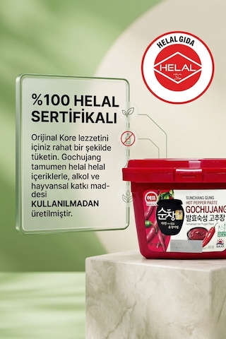 Tteokbokki Kore Pirinç Keki 1 Kg Ve Helal Gochujang 500 Gr Set