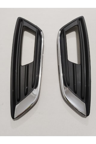 Ford Focus - Sis Far Çerçevesi Takım - Sağ/sol- Mat Siyah - Krom - Focus 15