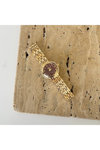 Savior Collection Sydney Gold Bordo Saat