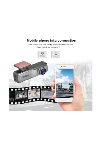Ultra Hd 1440p 2k Geniş Açı Gece Görüşlü Akıllı Araç İçi Kamera. Wifi Araç Kamerası.
