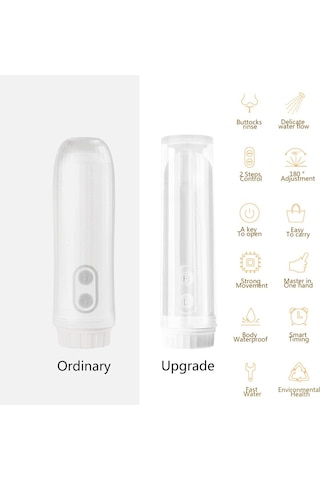 Lebıhmurah Bf449 Quanbu Taşınabilir Seyahat Bide, Püskürtme Şişeleri, Seyahat Bide, Bide Püskü Otomatik Banyo ve Aks. Dğ. 47723402 Beyaz