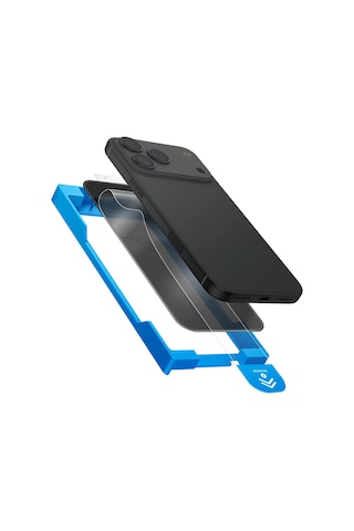 Apple Uyumlu iPhone 17 Air Hayalet Ekran Koruyucu Uygulama Aparatlı Hassas Ve Kolay Kurulum Yüksek Dayanıklı