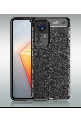 Xiaomi 12T Pro Kilif Niss Deri Görünümlü Silikon Kapak 472758099