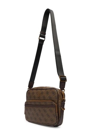 Guess Milano Unisex Çapraz Çanta Hmmılop5422 Kahverengi