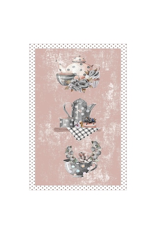 West Home Dijital Baskılı Yıkanabilir Kaymaz Taban Mutfak Halısı Wh 391 Rose