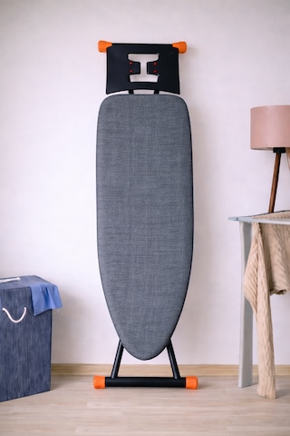 Ütü Masası Kılıfı Büyük Boy İpli Stoperli Keçeli Kılıfı Örtüsü Bezi 55x140cm Grey Koyu Gri
