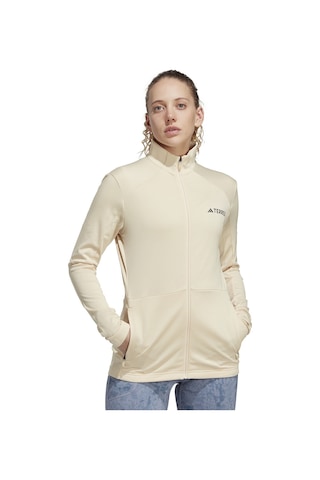 Adidas W Mt Full Z Fle Kadın Outdoor Ceketi Hz1369 Bej 001