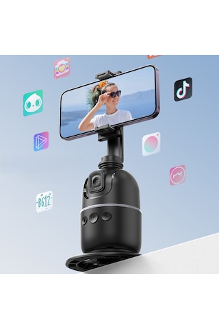 360 Aı Akıllı Yüz Takipli Masaüstü Gimbal Otomatik Kişi Ve Nesne Takibi,canlı Yayın & Video Standı