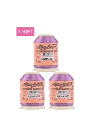 3 Adet Altınbaşak Oya Ve Dantel İpi 20 Gr - Royaleks - No: 553