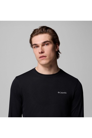 Columbia Columbıa Tech Traıl Utılıty Warm Ls Crew Erkek Sweatshırt 2136881-010 Siyah