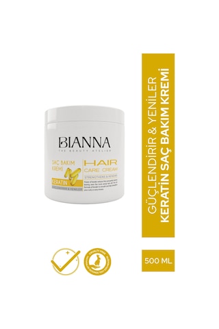 Saç Bakım Kremi Keratin Güçlendiren Ve Yenileyen Saç Bakım Kremi - 500 Ml Saçkrem