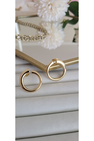 Özel Seri 14 K Ringo Küpe Gold