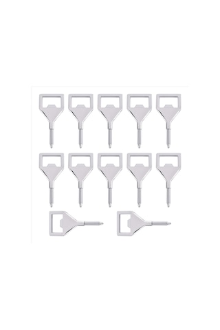 Gatherco Metal Şişe Açacağı Boş Paslanmaz Çelik Düz Şişe Açacağı Ek Parçaları Takımı Dişli Bira Açacağı Donanımı Parti İçin Diğer