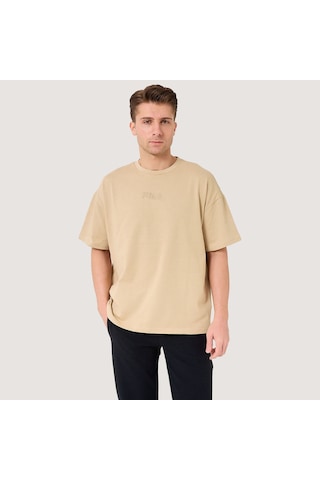 Krem Fila Erkek T-shirt Delgado Fam0564 Krem