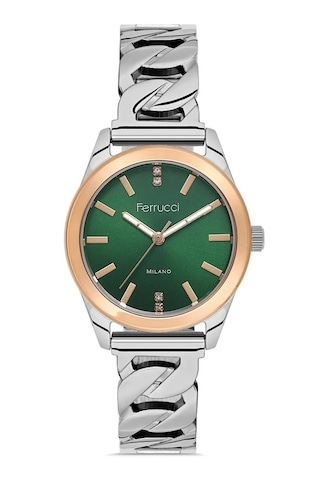 Ferrucci Fcr063637 Çelik Şık Kadın Kol Saati+bileklik Hediye