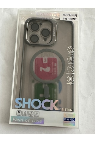 İphone 15 Pro Max Kılıfı, Kaliteli Kamera Lens Koruyucu Dahil, Magsafe Uyumlu Darbe Dayanaklı, 3 Renk Gri