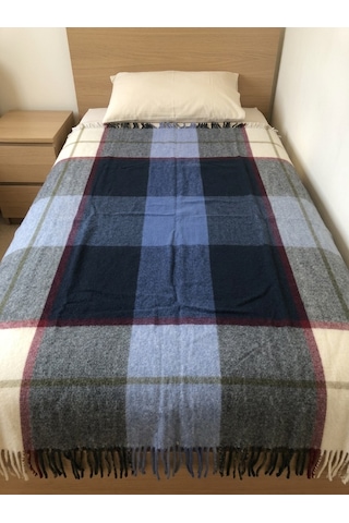 Gençev Home %100 Saf Yün Scotch Battaniye Tek Kişilik 160 x 220