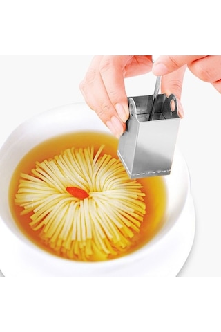 Primepickings Krizantem Parçalanmış Tofu Bıçak Kalıbı 304 Paslanmaz Çelik Mutfak Tofu Bıçağı Aleti Diğer