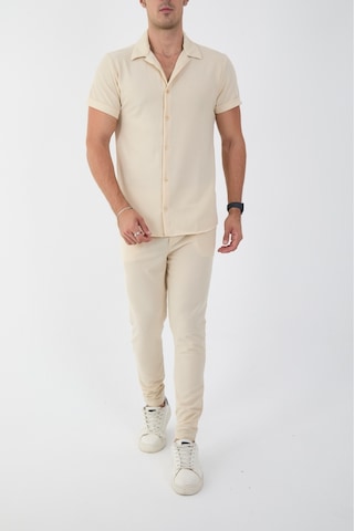 Mcz Bej Renk Slim Fit Erkek Pantolon - Gömlek Alt Üst Takım