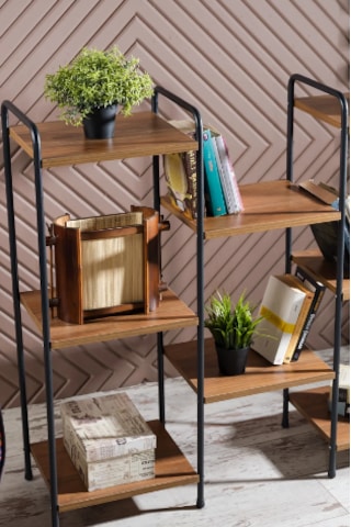 Çiçeklik Geniş Sekiz Raflı