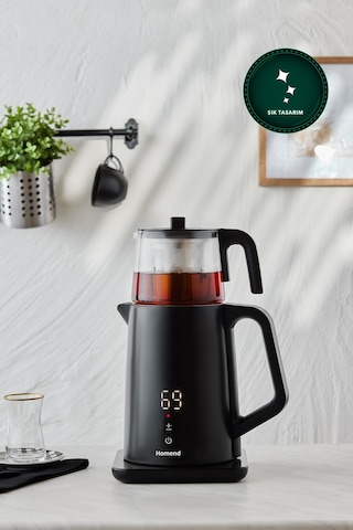 Homend Royaltea Cooltouch 1795h Dokunmatik El Yakmaz Gövdeli Paslanmaz Çelik Konuşan Çay Makinesi